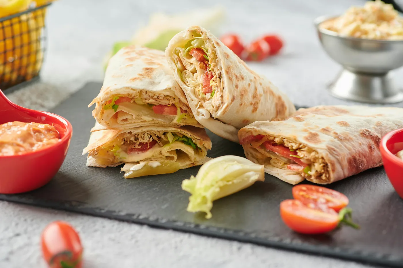 Wraps légers roulés